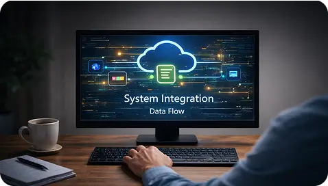 system integration and data flow setup